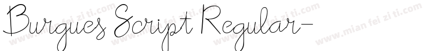 Burgues Script Regular字体转换